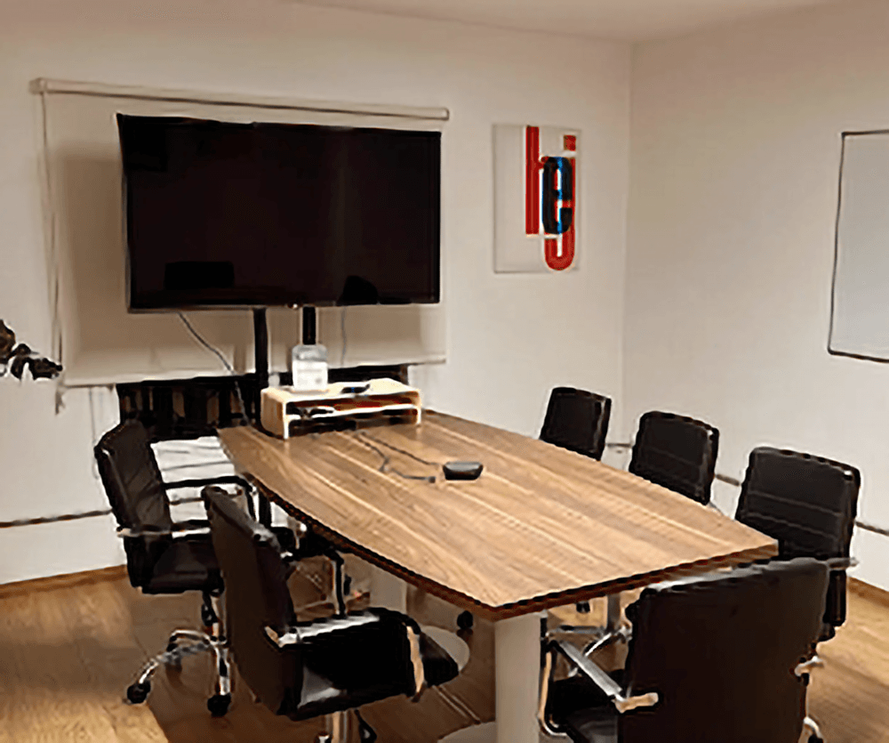 Our meeting room can be booked online either as a member or externally. Our meeting room can be booked online either as a member or externally.