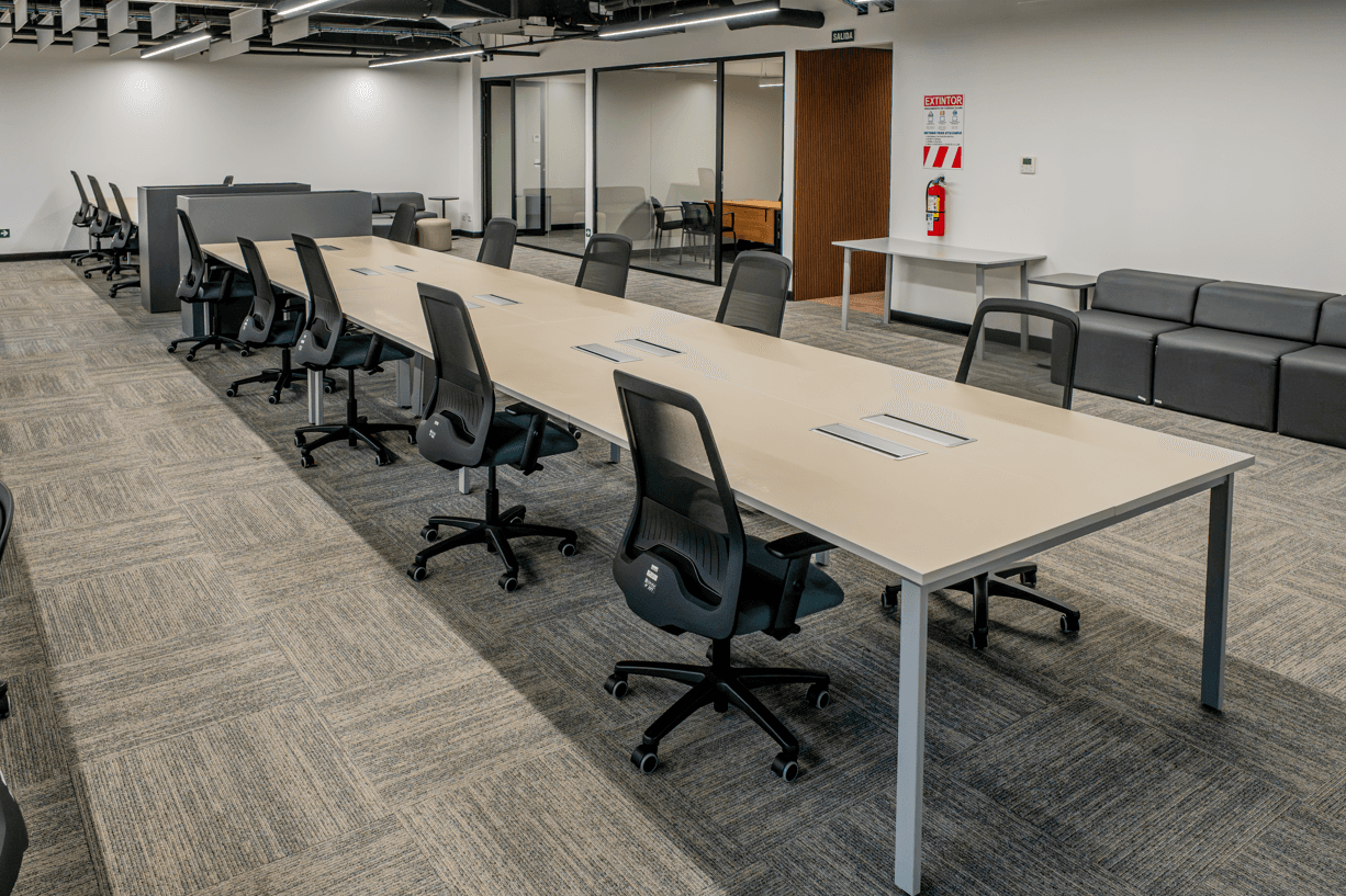 2 Oficinas Ejecutivas, 3 Salas de Reunión. 2 Oficinas Ejecutivas, 3 Salas de Reunión.