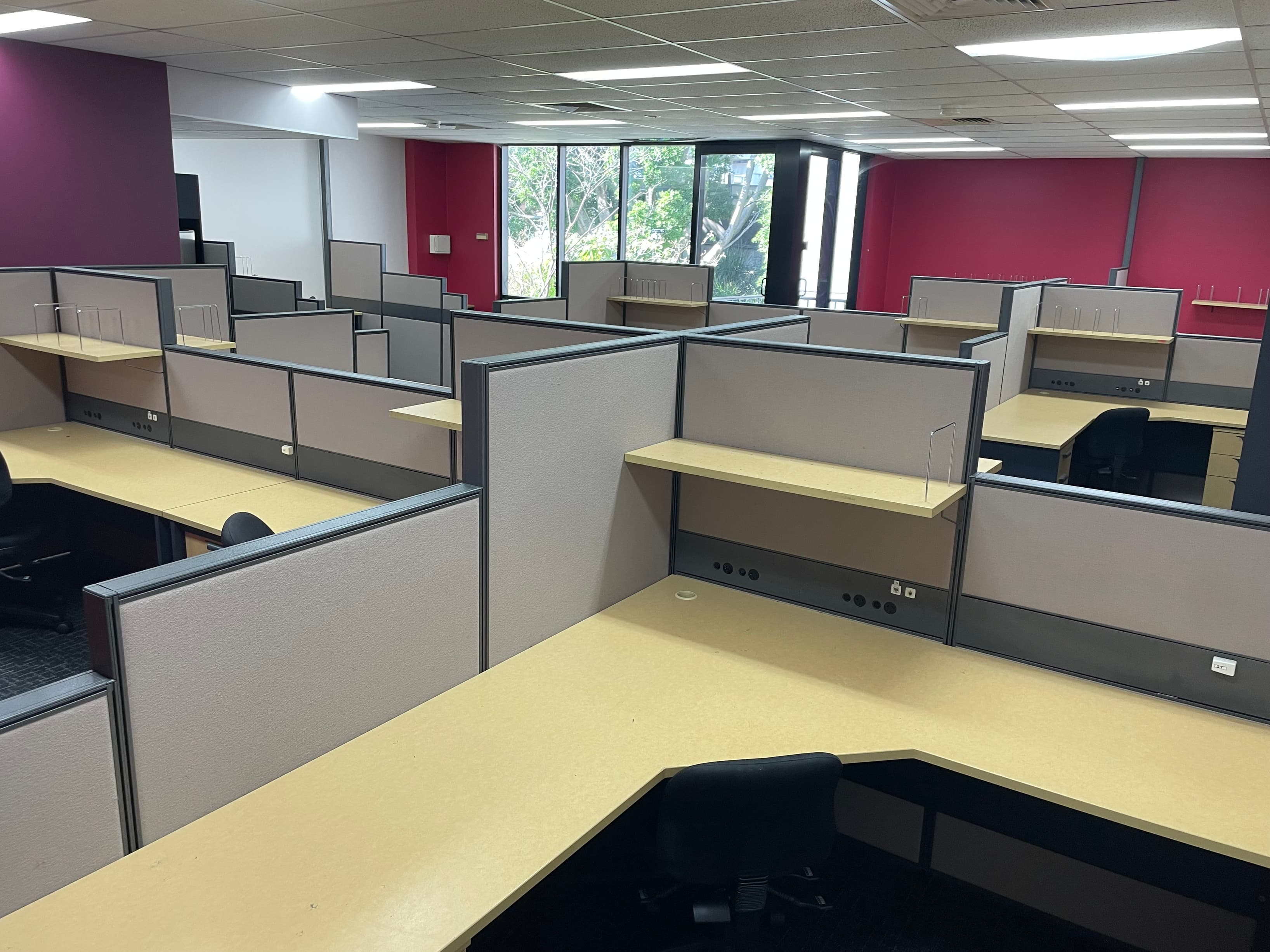 Open plan co-working space Open plan co-working space