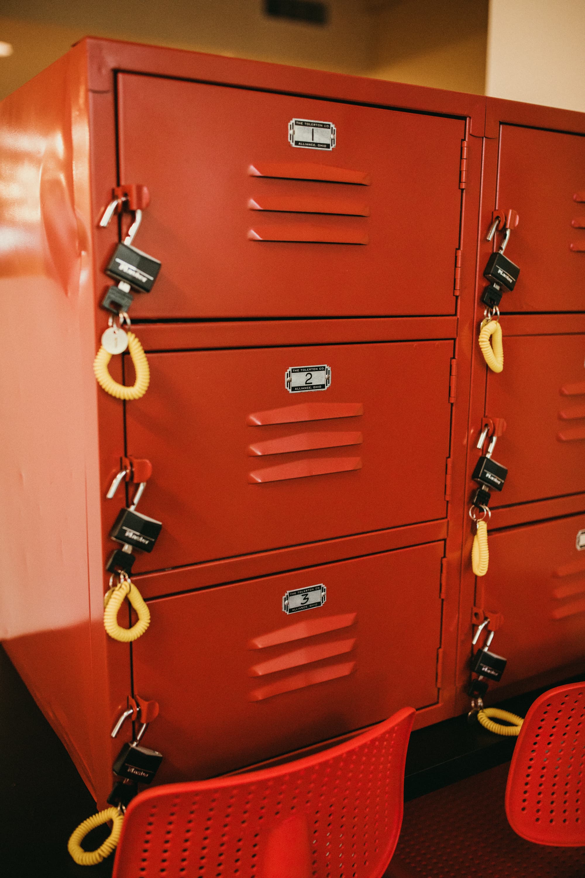 Day lockers if you want to hop out for lunch Day lockers if you want to hop out for lunch