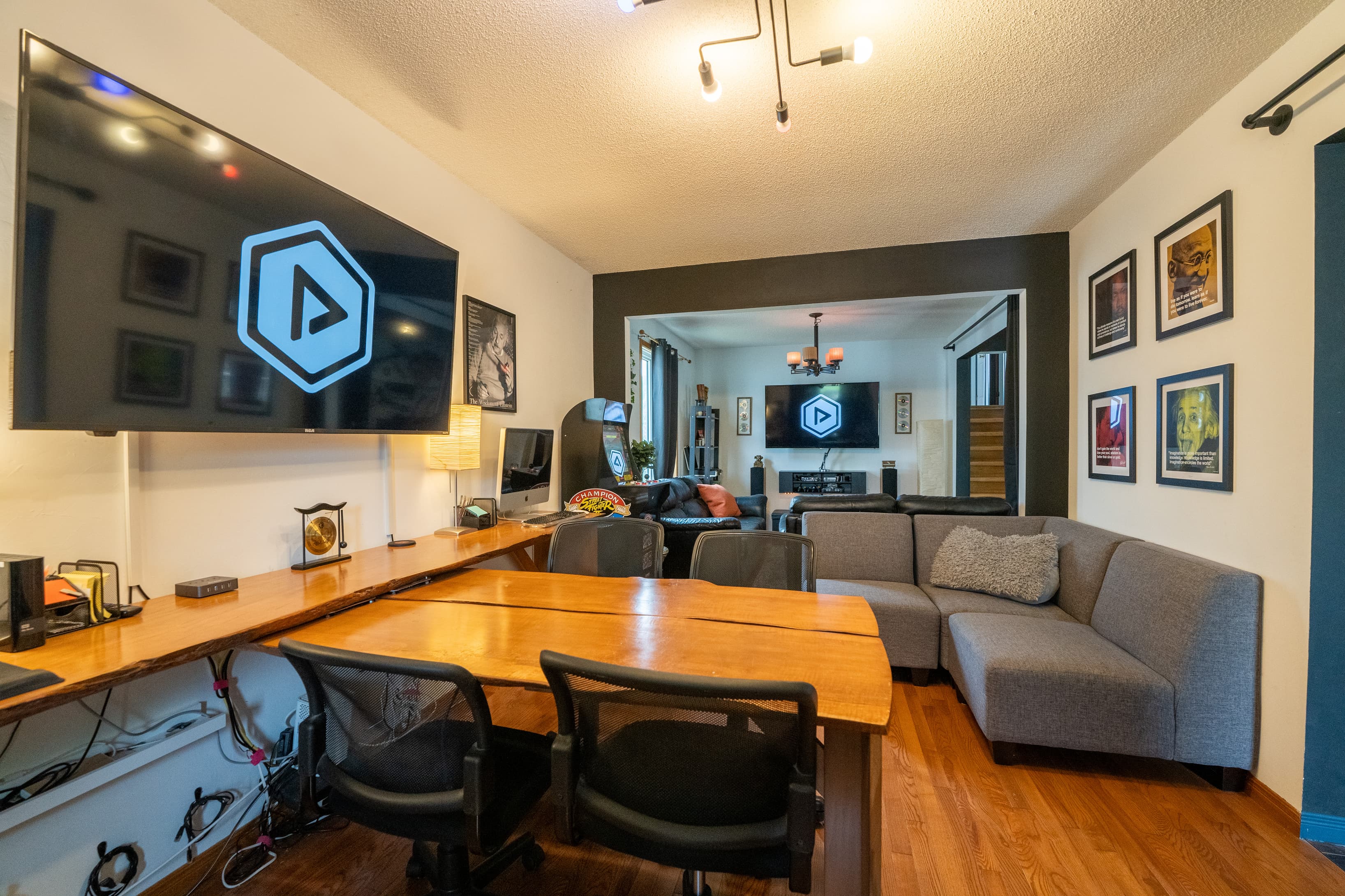 A boardroom with comfortable couches/sofas for leisure or work. A boardroom with comfortable couches/sofas for leisure or work.