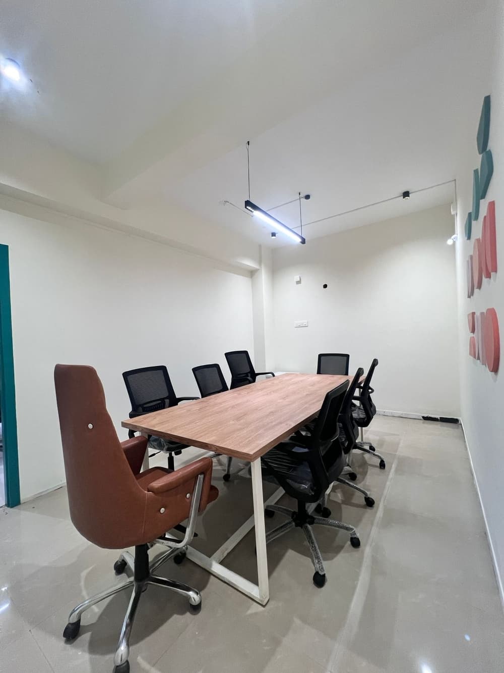 Private meeting space with comfortable seating Private meeting space with comfortable seating