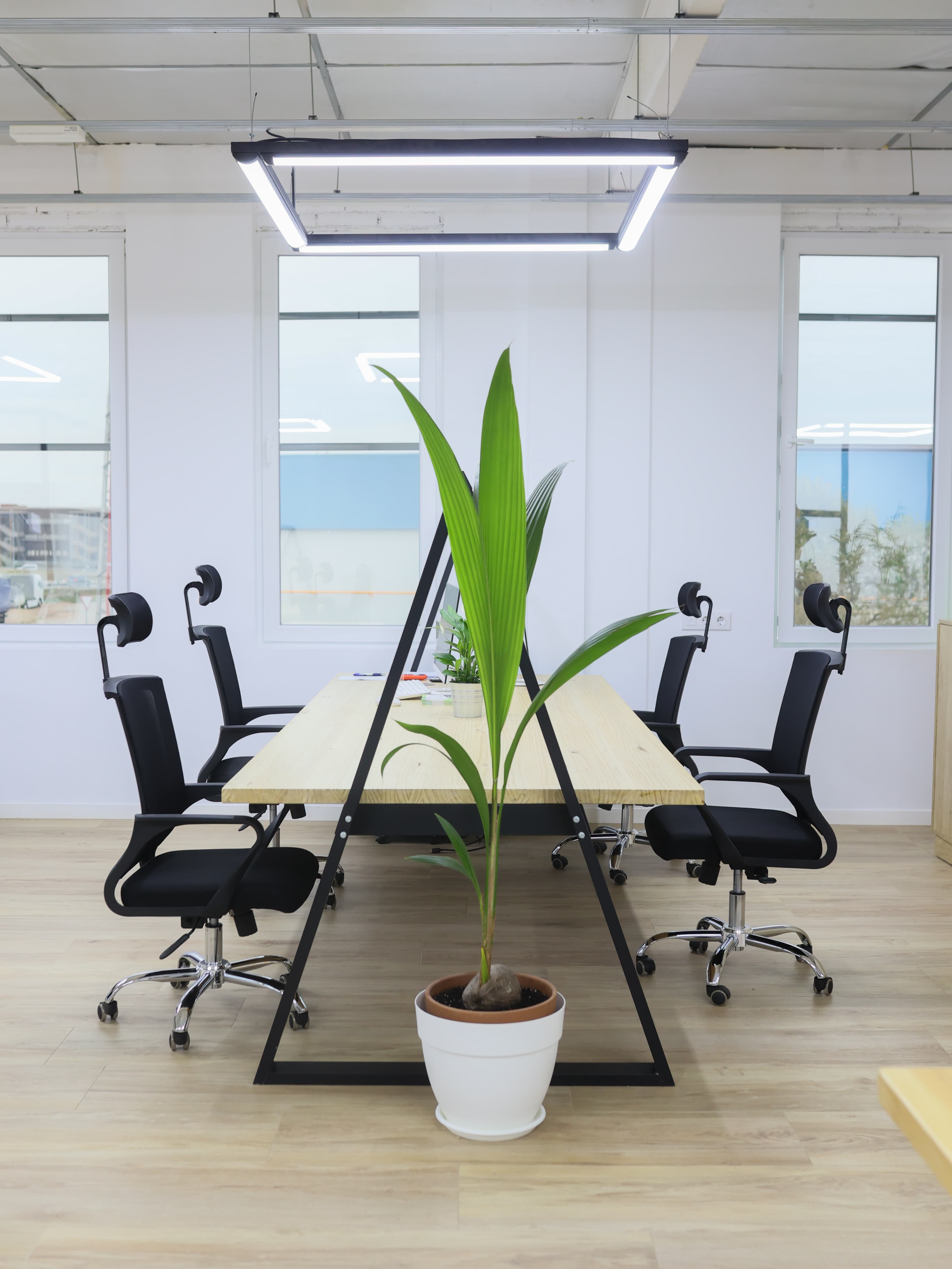 Mesas del espacio coworking Mesas del espacio coworking