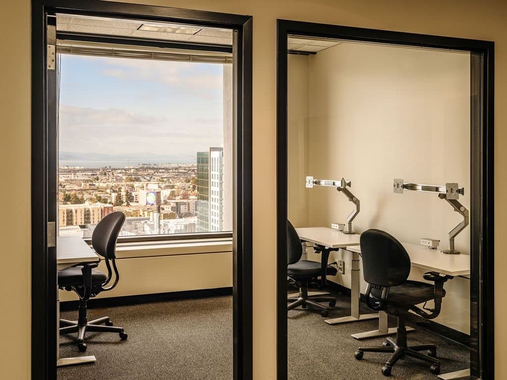 Private office with Oakland views Private office with Oakland views