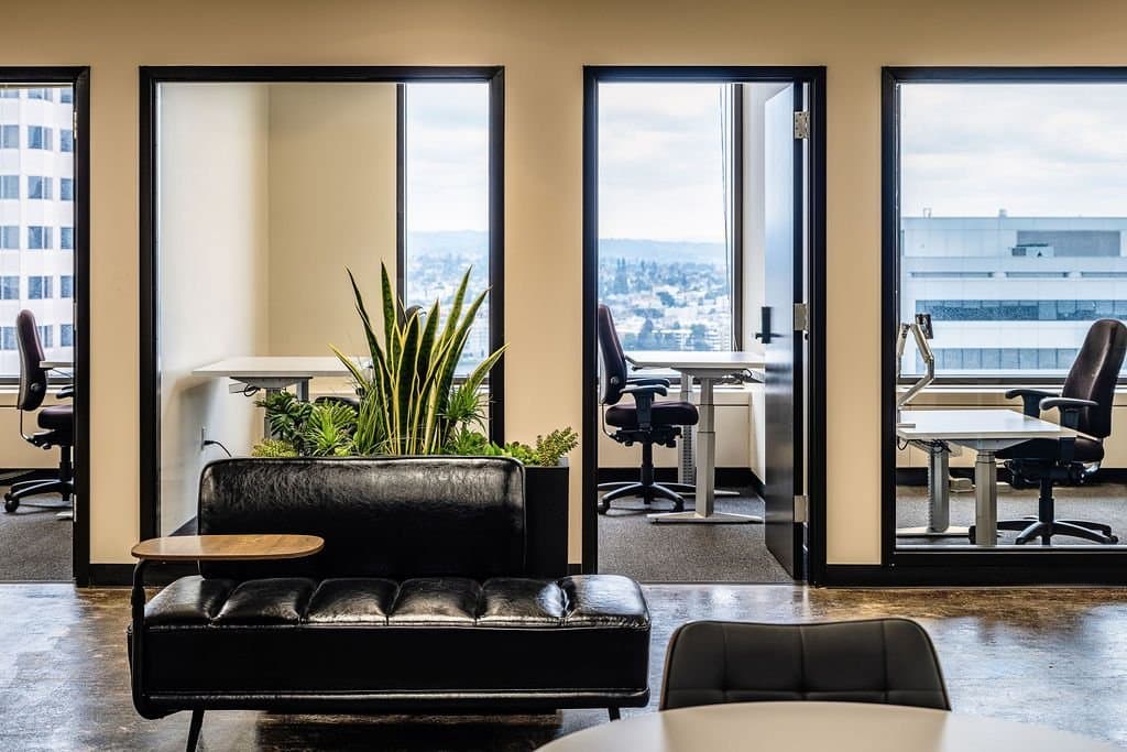 Private offices with Bay views Private offices with Bay views