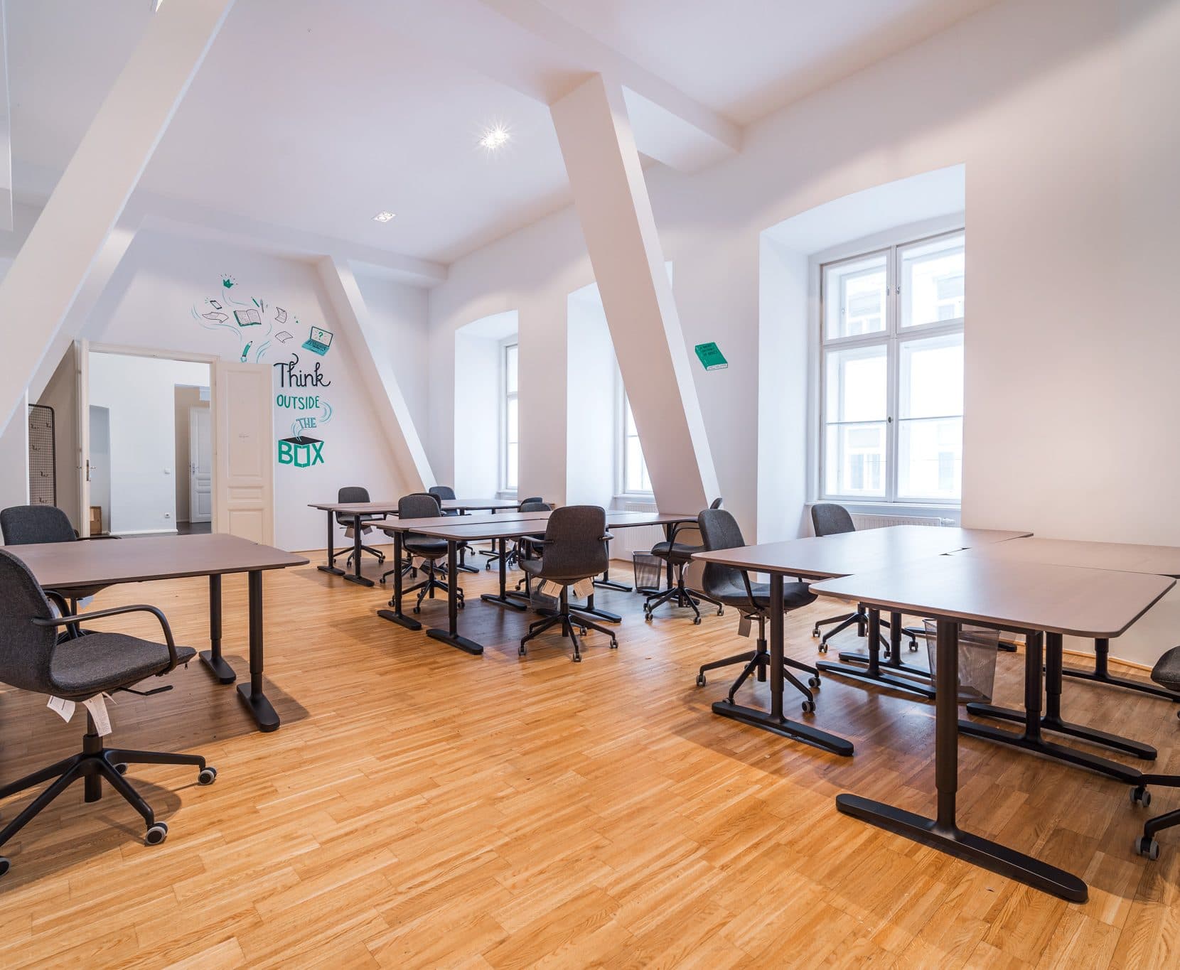 Coworking Area is also possible with postservice.at Coworking Area is also possible with postservice.at