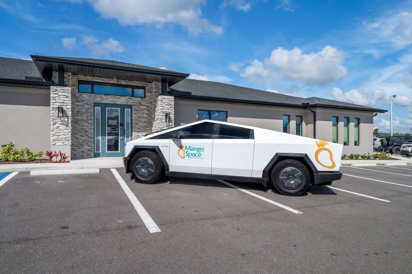 Front entrance at 2831 Allegra Way; members come and go 24/7 with keyless entry. Front entrance at 2831 Allegra Way; members come and go 24/7 with keyless entry.
