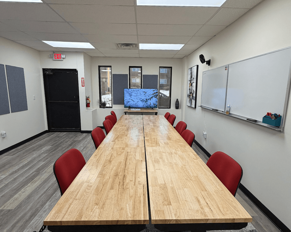 Boardroom style conference room Boardroom style conference room