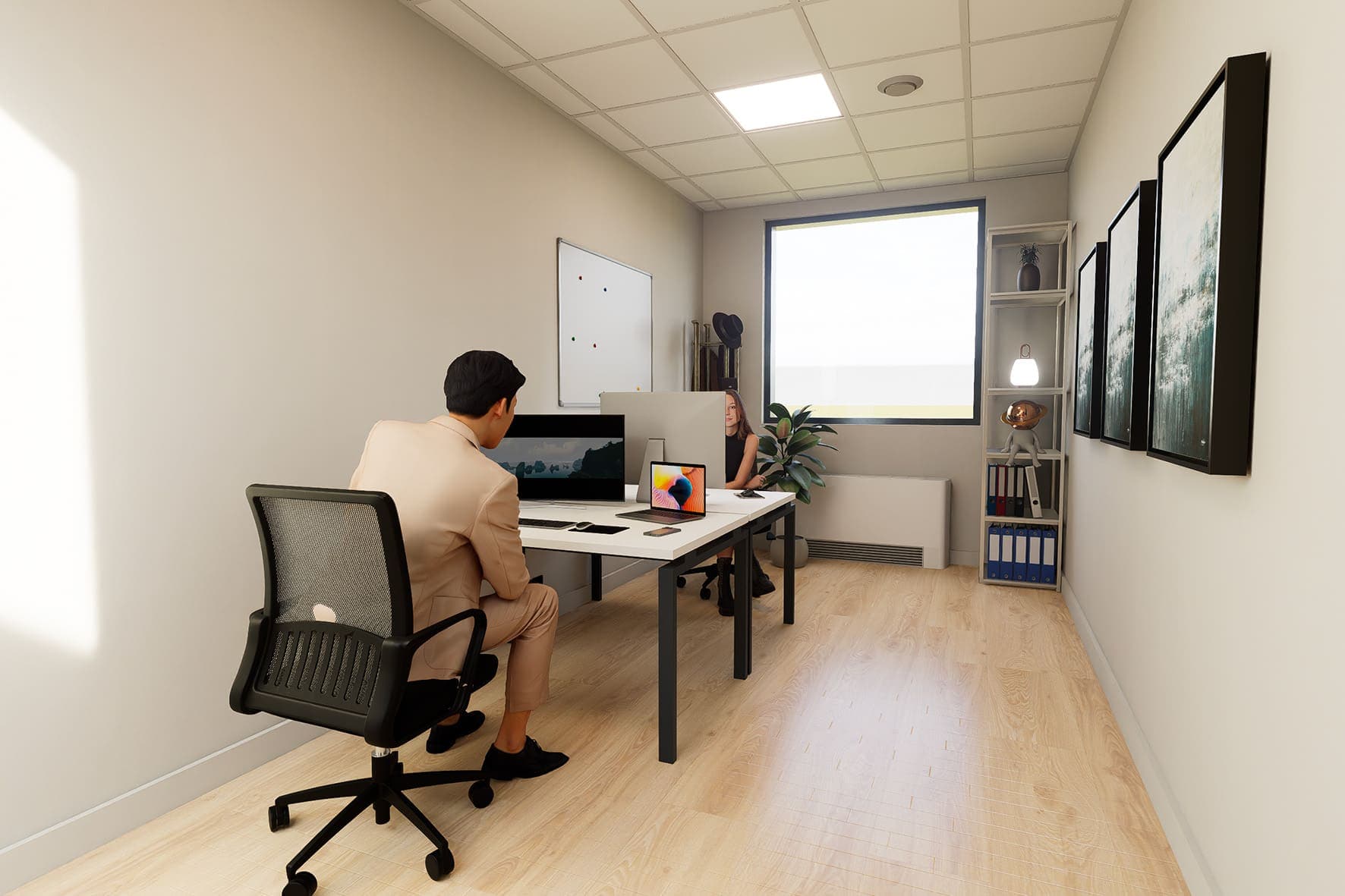 Bureau privé 2 postes Bureau privé 2 postes