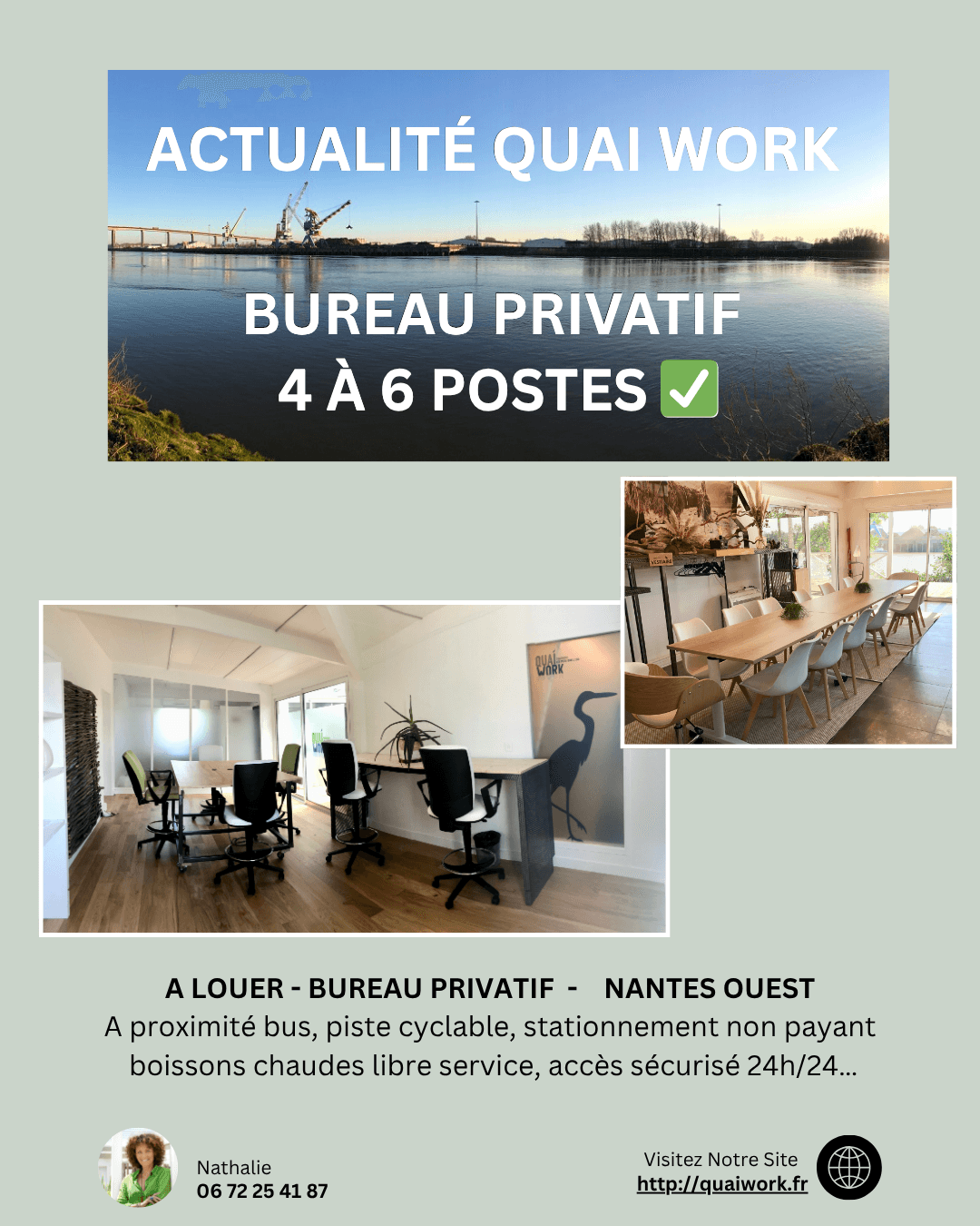 A LOUER BUREAU PRIVATIF 22M² A LOUER BUREAU PRIVATIF 22M²