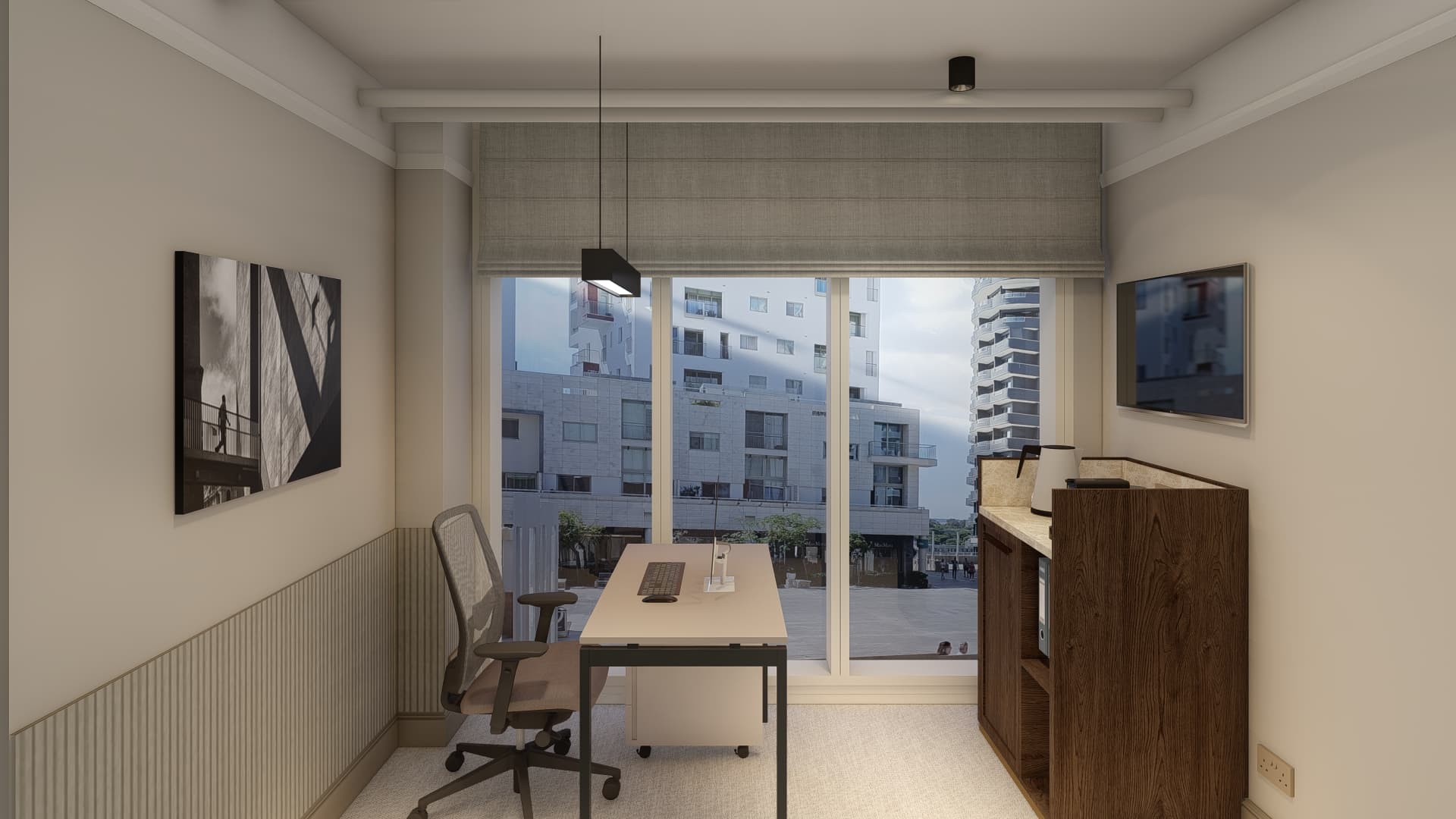 All offices offer natural light and either pjazza views, sea views or side views. All offices offer natural light and either pjazza views, sea views or side views.