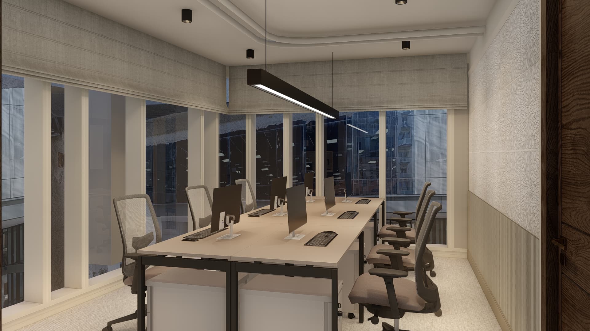 Corner 6 workstation office, boasting natural light, sea views and overlooking a historical garden battery Corner 6 workstation office, boasting natural light, sea views and overlooking a historical garden battery