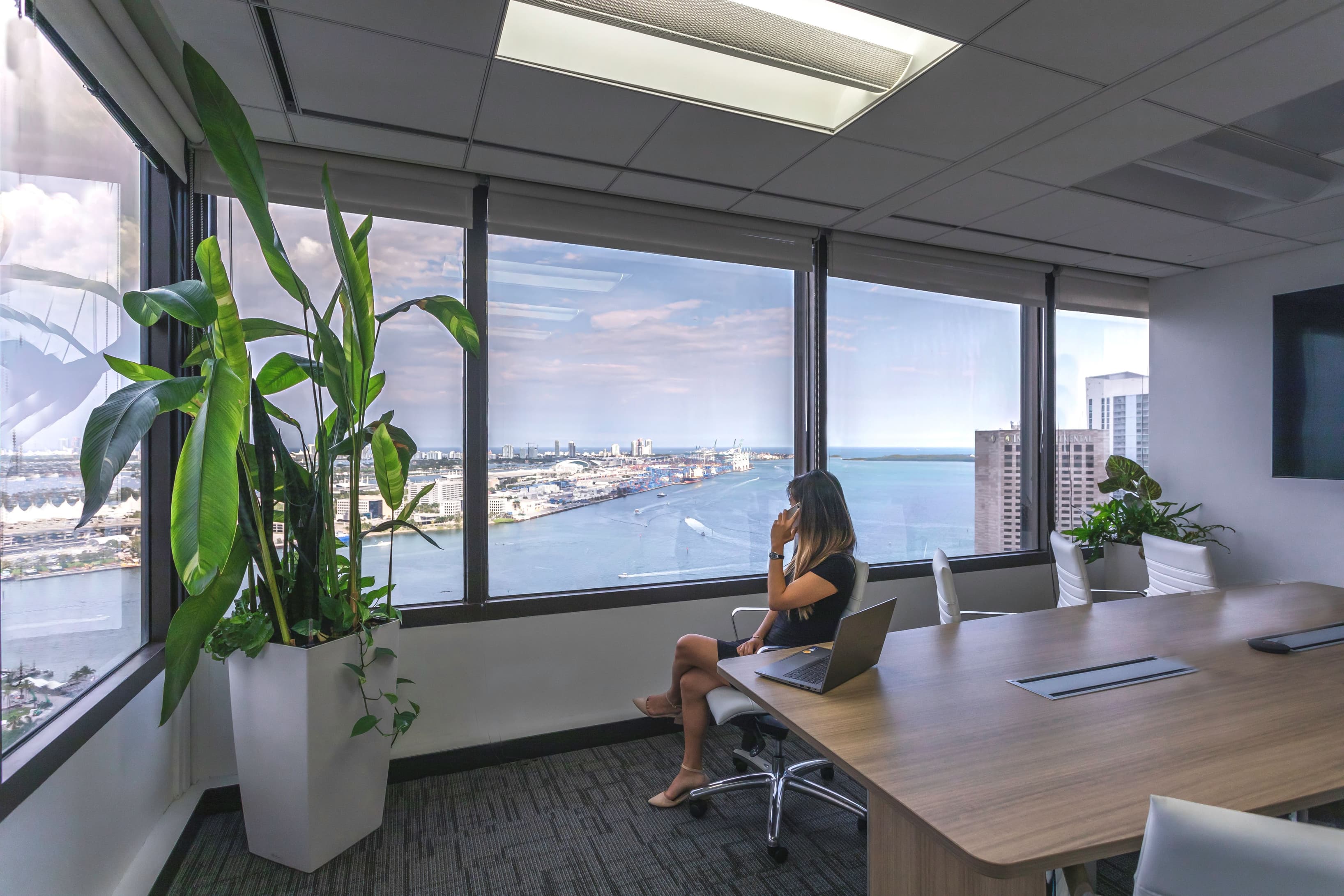 Office with Biscayne Bay view Office with Biscayne Bay view