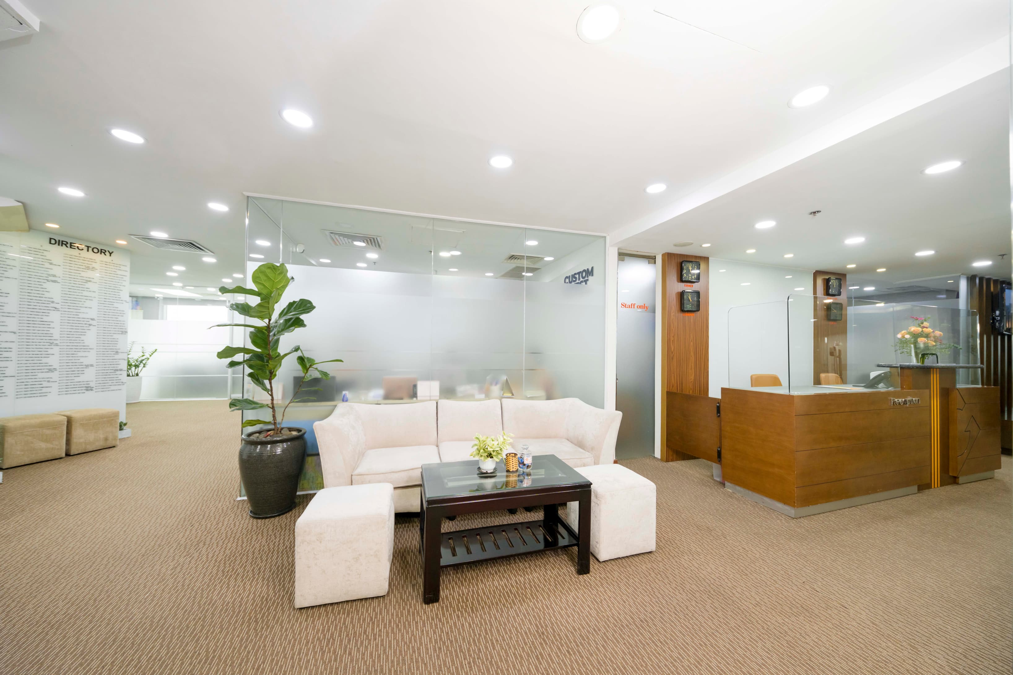 Reception area Reception area