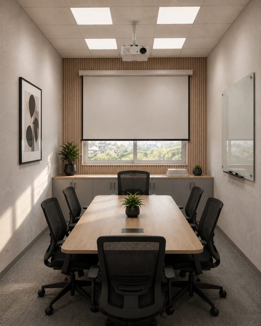 Meeting room at D'ulowork for team meetings, presentations and client discussions. Meeting room at D'ulowork for team meetings, presentations and client discussions.