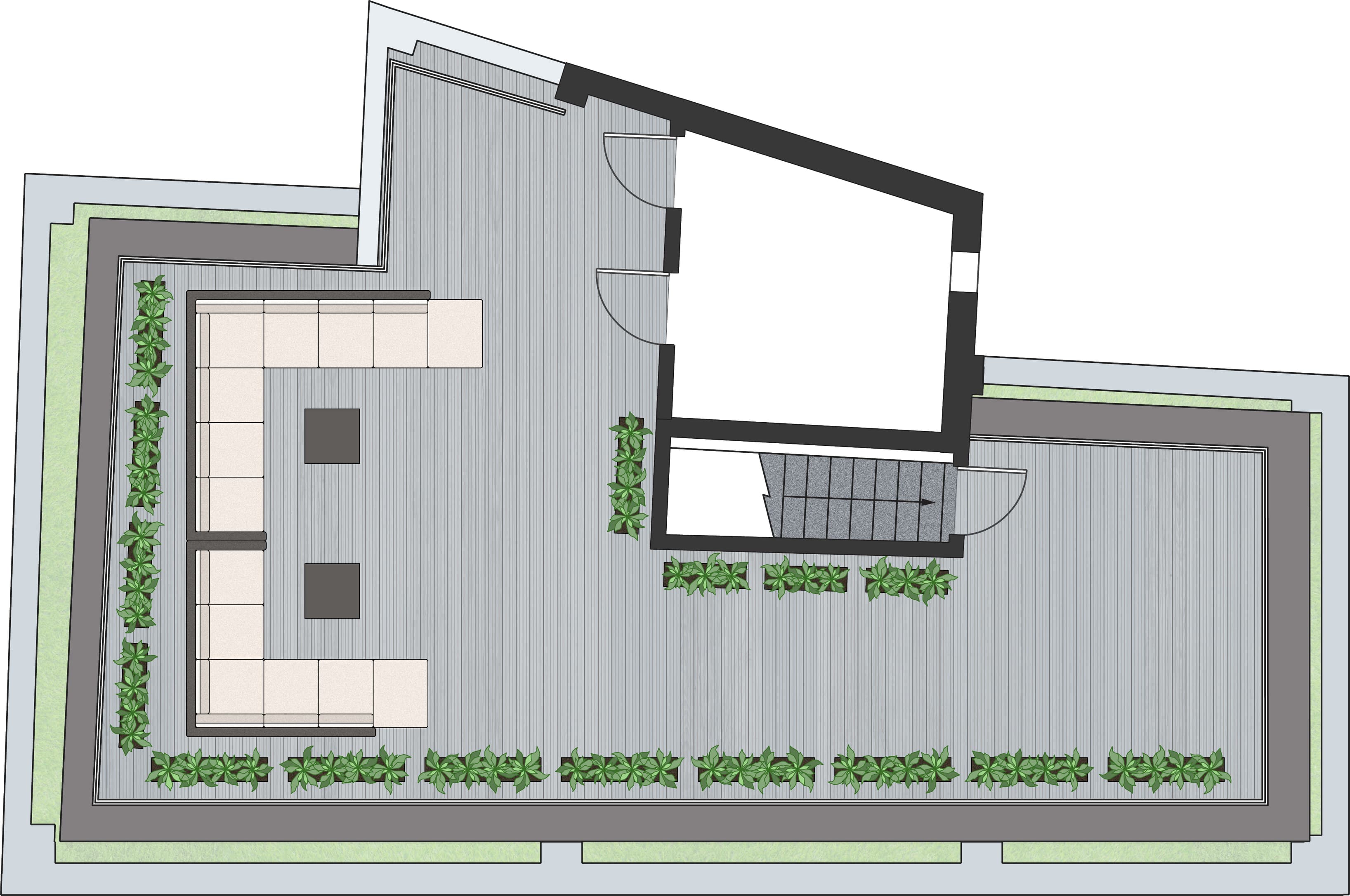 Roof Terrace Plan Roof Terrace Plan